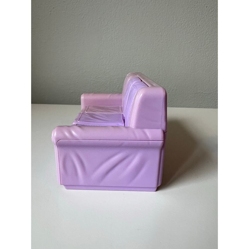 Loving Family Dollhouse Purple Living Room Couch Sofa Bed Sleeper Pet Bed - Picture 3 of 8